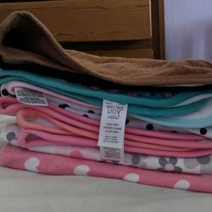 12 burping cloths (girl)